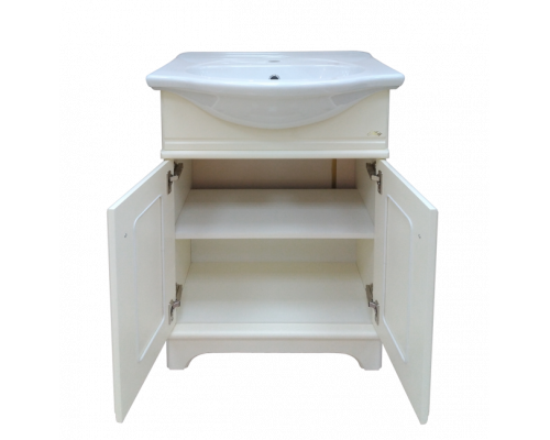 Приобрести Лувр - 65 Тумба напольная, слоновая кость О в магазине сантехники Santeh-Crystal.ru