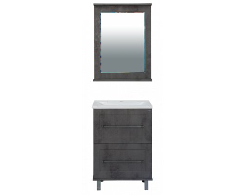 Заказать Марта - 60 Тумба напольная 2 ящ. темный бетон в магазине сантехники Santeh-Crystal.ru