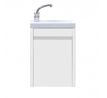 Мини - 40 Тумба прямая подвесная белая  универсальная л/п