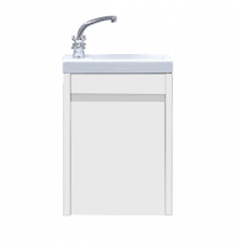 Мини - 40 Тумба прямая подвесная белая  универсальная л/п