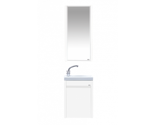 Приобрести Мини - 40 Тумба прямая подвесная белая  универсальная л/п в магазине сантехники Santeh-Crystal.ru