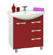 Орхидея - 65 Тумба с 3 ящ. красная эмаль