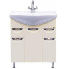 Орхидея - 75 Тумба 2 ящ. (корзина) бежевая эмаль