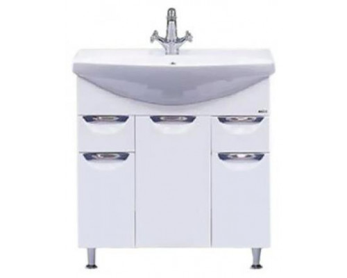 Заказать Орхидея - 75 Тумба 2 ящ. (корзина) белая эмаль в магазине сантехники Santeh-Crystal.ru