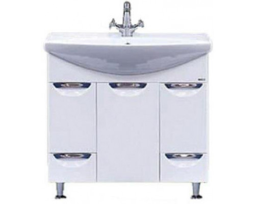 Купить Орхидея - 85 Тумба 2 ящ. белая эмаль в магазине сантехники Santeh-Crystal.ru