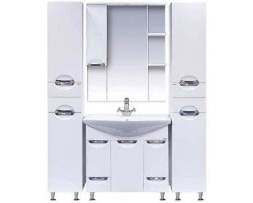 Купить Орхидея - 85 Тумба 2 ящ. белая эмаль в магазине сантехники Santeh-Crystal.ru