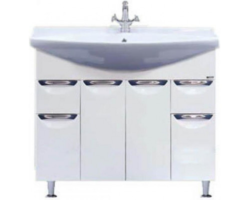 Заказать Орхидея- 105 Тумба 2 ящ. белая эмаль в магазине сантехники Santeh-Crystal.ru