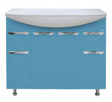 Орхидея- 105 Тумба 2 ящ. голубая эмаль