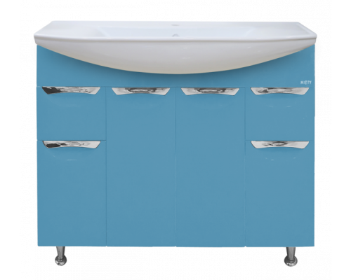 Приобрести Орхидея- 105 Тумба 2 ящ. голубая эмаль в магазине сантехники Santeh-Crystal.ru