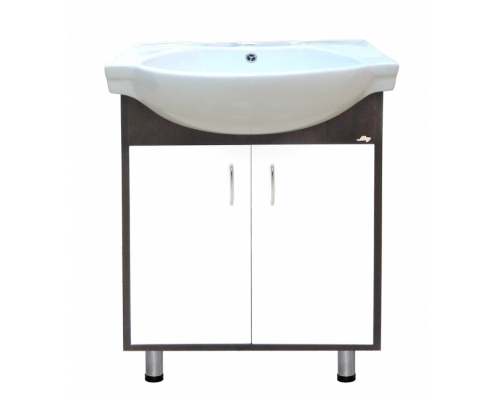 Приобрести Панда - 70 Тумба прямая венге/белый в магазине сантехники Santeh-Crystal.ru