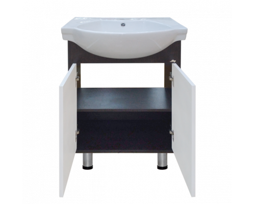 Приобрести Панда - 70 Тумба прямая венге/белый в магазине сантехники Santeh-Crystal.ru