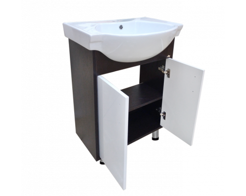 Приобрести Панда - 70 Тумба прямая венге/белый в магазине сантехники Santeh-Crystal.ru