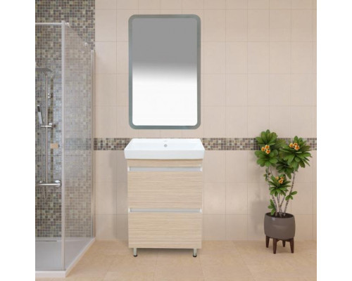 Заказать Слим - 50 тумба напольная (ЛДСП/2 ящ.) в магазине сантехники Santeh-Crystal.ru