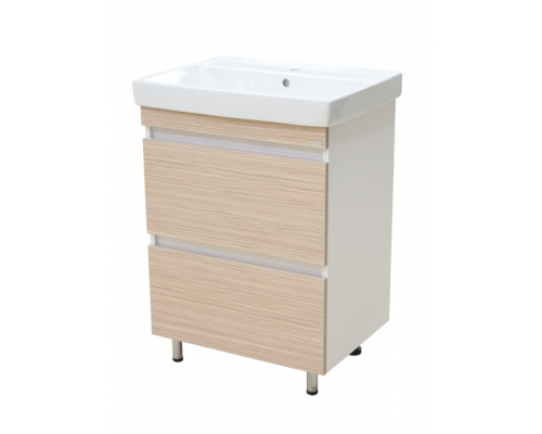 Заказать Слим - 60 тумба напольная (ЛДСП/2 ящ.) в магазине сантехники Santeh-Crystal.ru