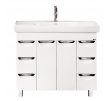 София -100 Тумба с 6  ящ. белая эмаль