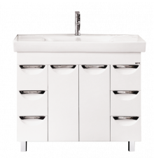 София -100 Тумба с 6  ящ. белая эмаль