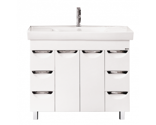 Купить София -100 Тумба с 6  ящ. белая эмаль в магазине сантехники Santeh-Crystal.ru