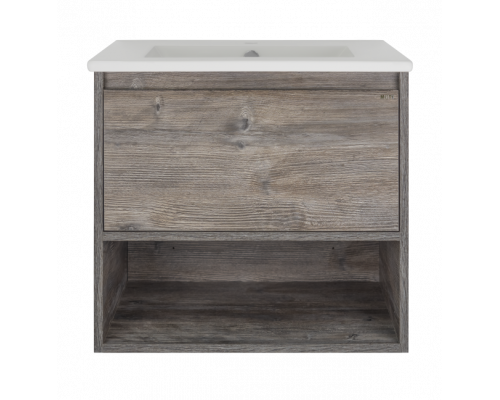 Купить Темза - 60 Тумба подвесная с 1 ящиком и нишей (цвет Сосна Пасадена) в магазине сантехники Santeh-Crystal.ru