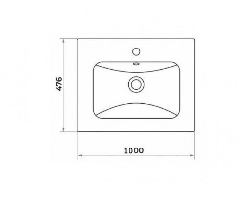 Приобрести Турин -100 Тумба подвесная орех глянец/белый в магазине сантехники Santeh-Crystal.ru