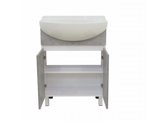 Купить Ультра - 70 тумба напольная прямая бетон в магазине сантехники Santeh-Crystal.ru