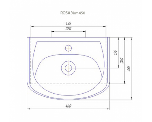 Купить Уют - 45 Тумба прямая в магазине сантехники Santeh-Crystal.ru