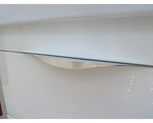 Купить Фест - 60 Тумба 2 ящ. Белая эмаль Стекло в магазине сантехники Santeh-Crystal.ru