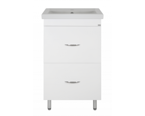 Заказать Фостер - 50 Тумба напольная с 2 ящ. белая в магазине сантехники Santeh-Crystal.ru