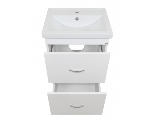 Заказать Фостер - 50 Тумба напольная с 2 ящ. белая в магазине сантехники Santeh-Crystal.ru