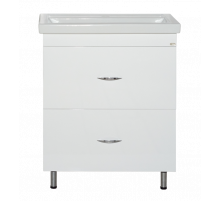 Фостер - 60 Тумба напольная с 2 ящ. Белая