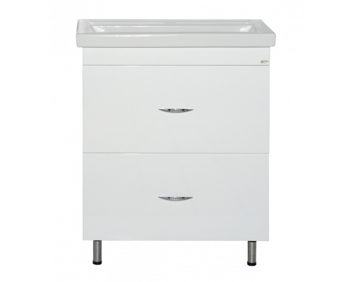 Заказать Фостер - 60 Тумба напольная с 2 ящ. Белая в магазине сантехники Santeh-Crystal.ru