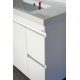 Купить Фостер - 80 Тумба напольная с 2 ящ. правое крыло белая в магазине сантехники Santeh-Crystal.ru