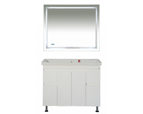 Заказать Фостер -100 Тумба напольная с 2 ящ. белая в магазине сантехники Santeh-Crystal.ru