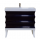Приобрести Чикаго -100 Тумба с 3 ящ. чёрно-белая в магазине сантехники Santeh-Crystal.ru