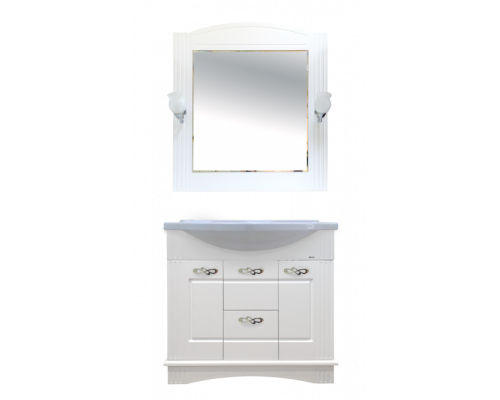 Купить Эльбрус - 80 Тумба белая эмаль в магазине сантехники Santeh-Crystal.ru