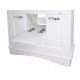 Купить Эльбрус - 80 Тумба белая эмаль в магазине сантехники Santeh-Crystal.ru