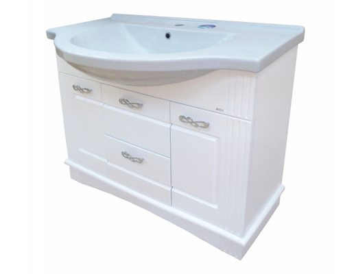 Приобрести Эльбрус -100 Тумба белая эмаль в магазине сантехники Santeh-Crystal.ru