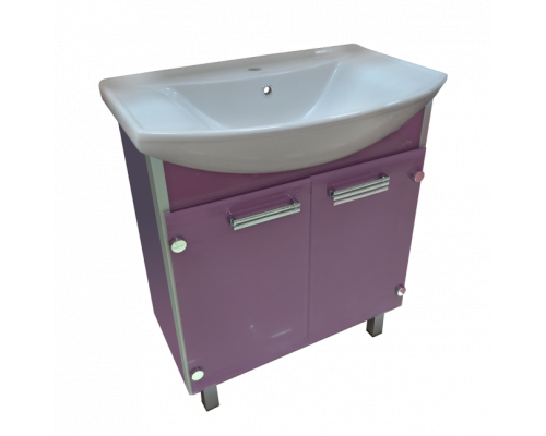 Заказать Эмма - 85 Тумба прямая сиреневая в магазине сантехники Santeh-Crystal.ru