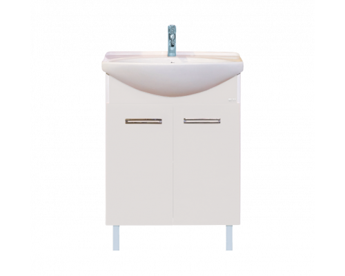 Заказать Джулия - 65 Тумба прямая белая White О в магазине сантехники Santeh-Crystal.ru