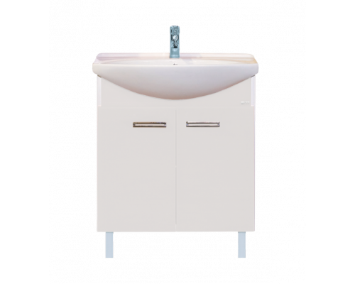 Заказать Джулия - 75 Тумба прямая белая White О в магазине сантехники Santeh-Crystal.ru