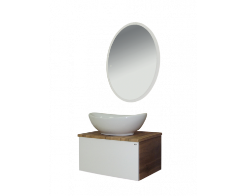 Купить Ива - 60 Тумба подвесная комбинированная 1 ящ. О в магазине сантехники Santeh-Crystal.ru