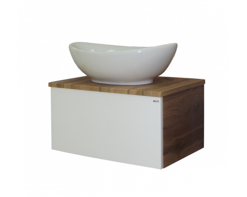 Купить Ива - 60 Тумба подвесная комбинированная 1 ящ. О в магазине сантехники Santeh-Crystal.ru