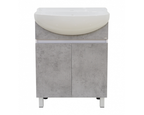 Заказать Ультра - 60 тумба напольная прямая бетон О в магазине сантехники Santeh-Crystal.ru
