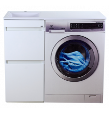 Фостер - 40 Тумба напольная 2 ящ. под стиральную машину, белая