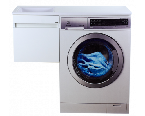 Купить Фостер - 40 Тумба подвесная 1 ящ. под стиральную машину, белая О в магазине сантехники Santeh-Crystal.ru