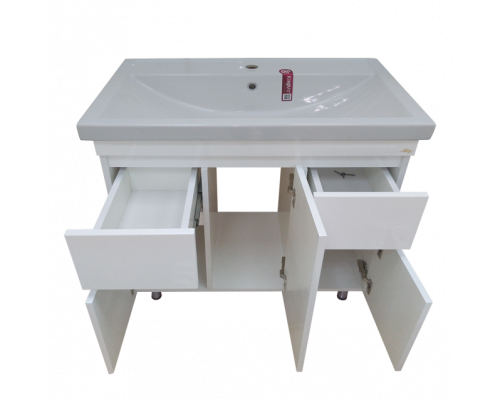 Заказать Фостер - 80 Тумба напольная с 2 ящ. белая О в магазине сантехники Santeh-Crystal.ru