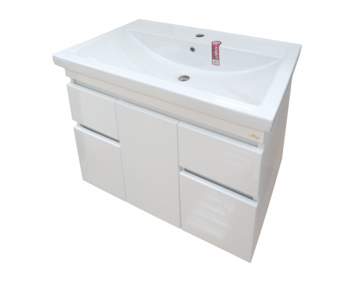 Заказать Фостер - 80 Тумба напольная с 2 ящ. белая О в магазине сантехники Santeh-Crystal.ru