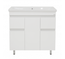 Фостер - 80 Тумба напольная с 2 ящ. белая О