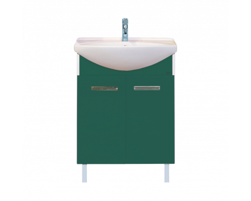 Купить Джулия - 65 Тумба прямая зелёная О в магазине сантехники Santeh-Crystal.ru
