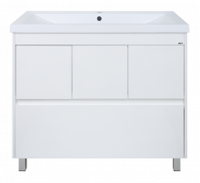 Алиса - 90 тумба 1 ящ. напольная белая эмаль