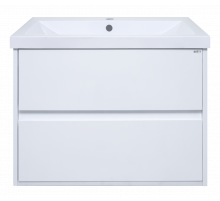 Алиса - 75 тумба 2 ящ. подвесная белая эмаль